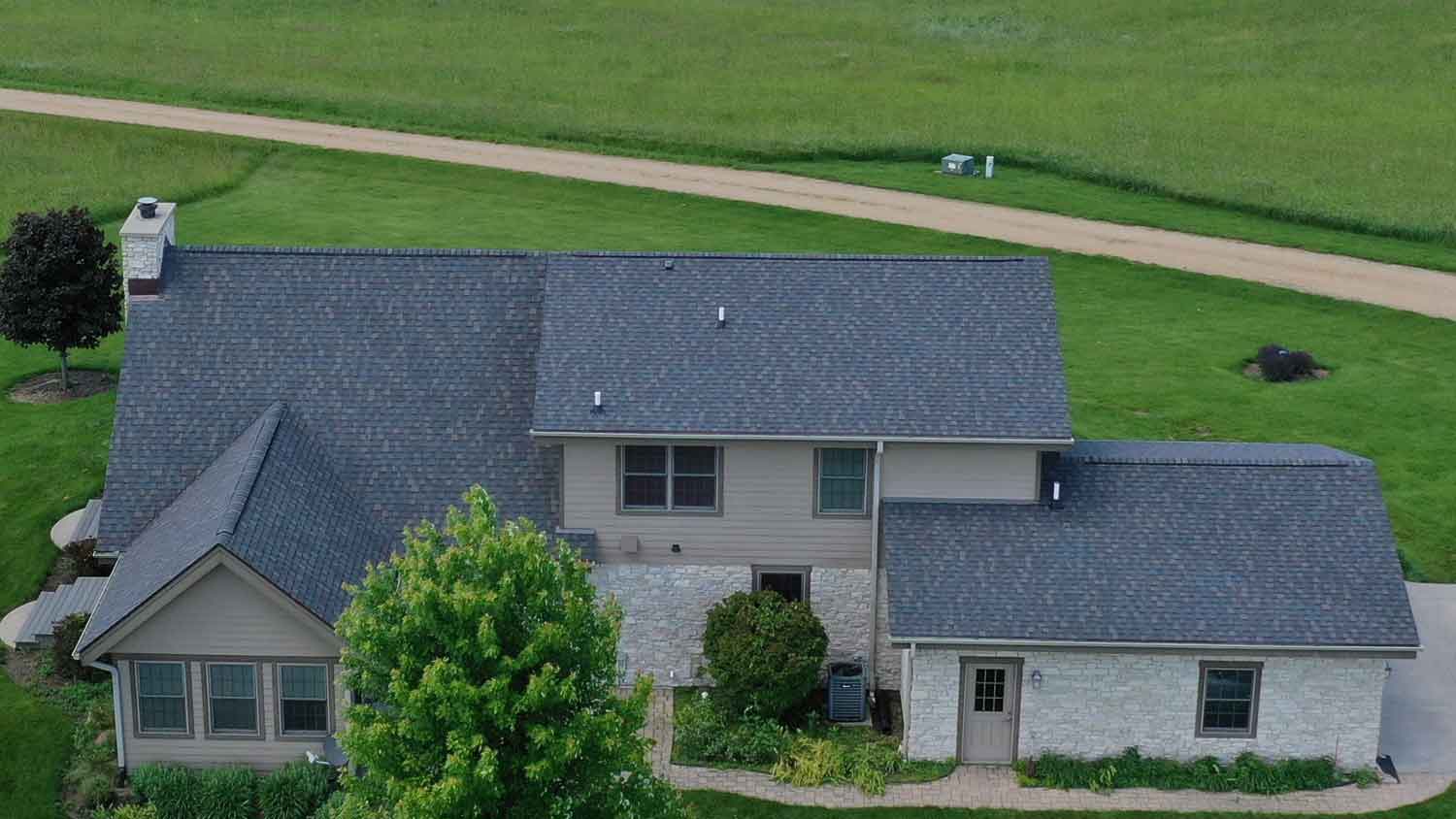 residential home in lanark with a new roof