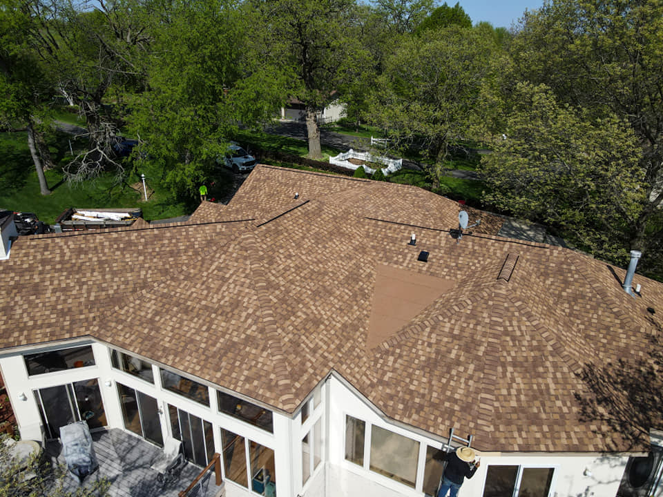 huge lanark home got a new roof
