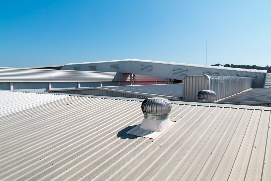 Architectural metal commercial roofing system