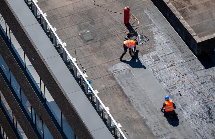 Commercial roofing coatings and membranes