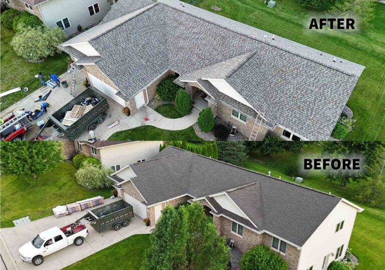 Apache Court Asbury IA 52002 - before and after