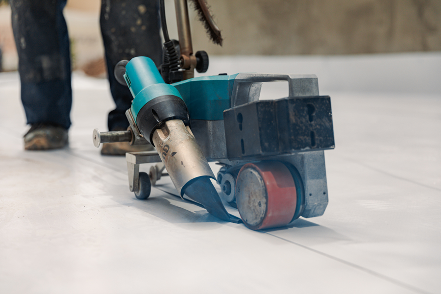 Thermoplastic commercial roofing system
