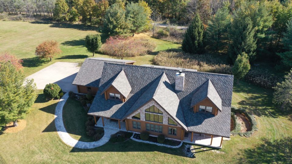 Apple River, IL home after full roof replacement