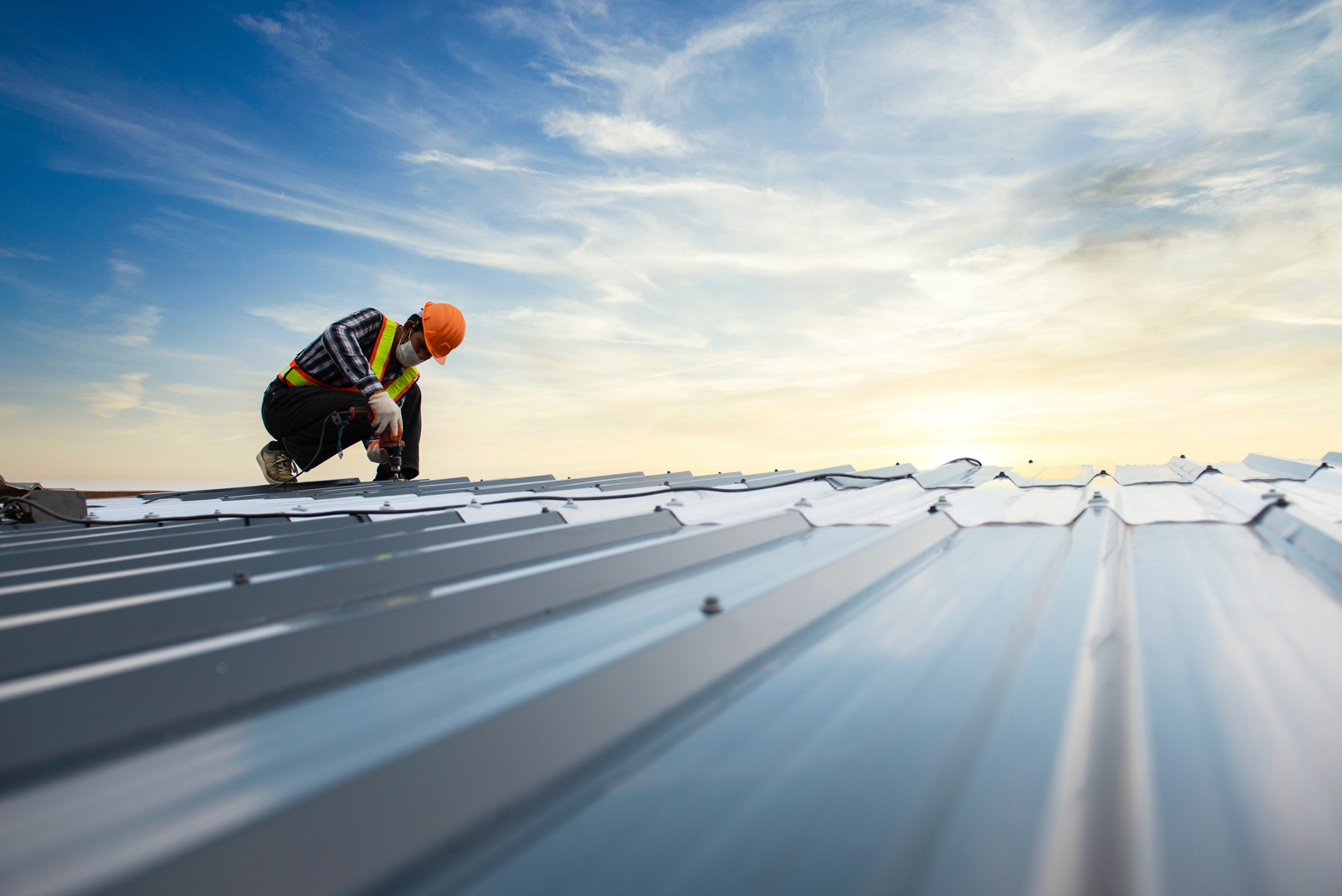 commercial metal roof installation