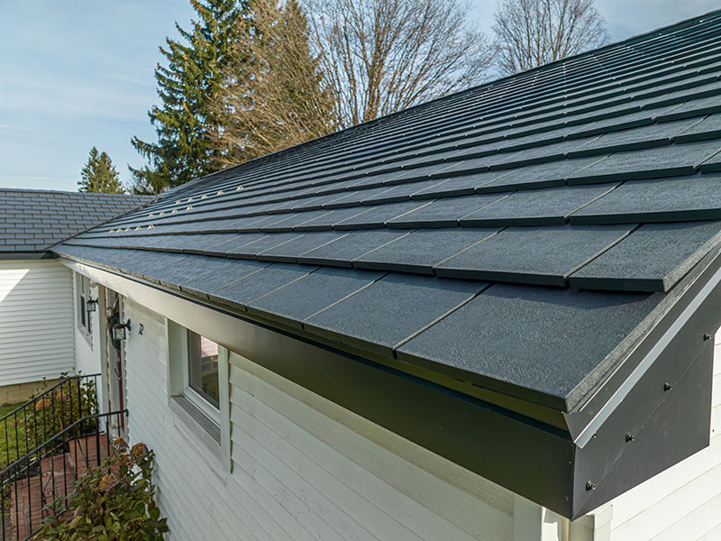 EcoStar composite steep-slope flat tile roofing