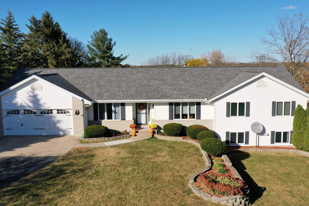 Photo of a home after roofing maintenance was performed