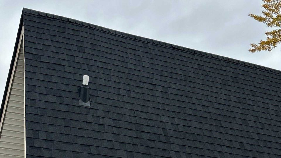 Elizabeth, IL a-frame house #1 after roof replacement