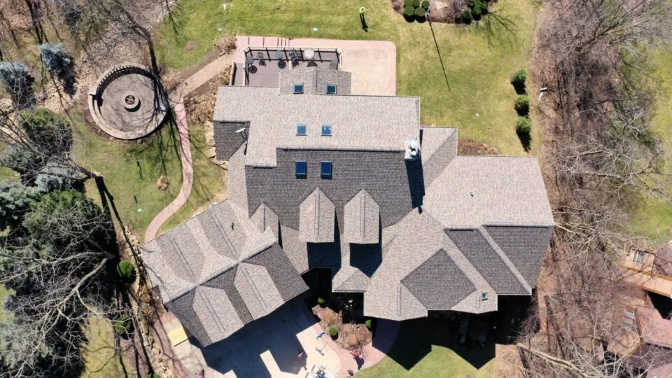 house repaired by professional roofers