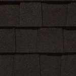Landmark Classic asphalt shingle in black walnut