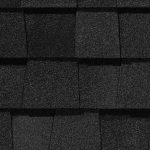 Landmark Classic asphalt shingle in moire black