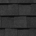 Landmark Classic asphalt shingle in moire black