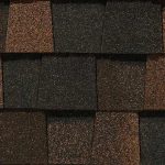 Landmark Pro asphalt shingle in burnt sienna