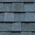 Landmark Pro asphalt shingle in coastal blue