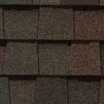 Landmark Pro asphalt shingle in heather blend