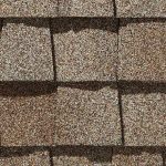 Landmark Pro asphalt shingle in mojave tan