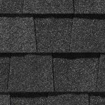 Landmark Pro asphalt shingle in pewterwood