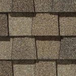 Landmark Pro asphalt shingle in sunrise cedar