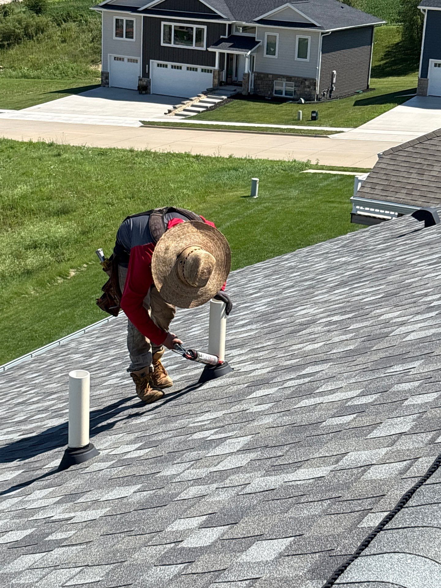 roof maintenance caulking - asbury ia home - 10-21-26