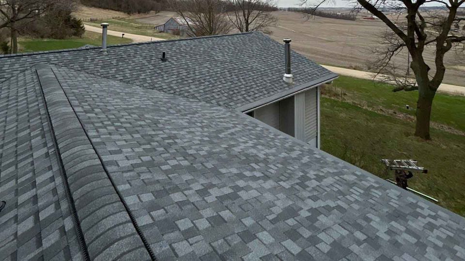 Stockton, IL single level ranch home #1 after a full roof replacement
