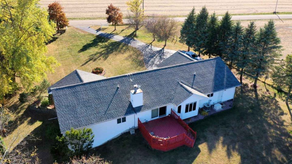 Stockton, IL single level ranch home #2 after a full roof replacement